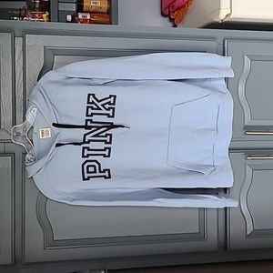 PINK brand hoddie. Baby blue. Great condition